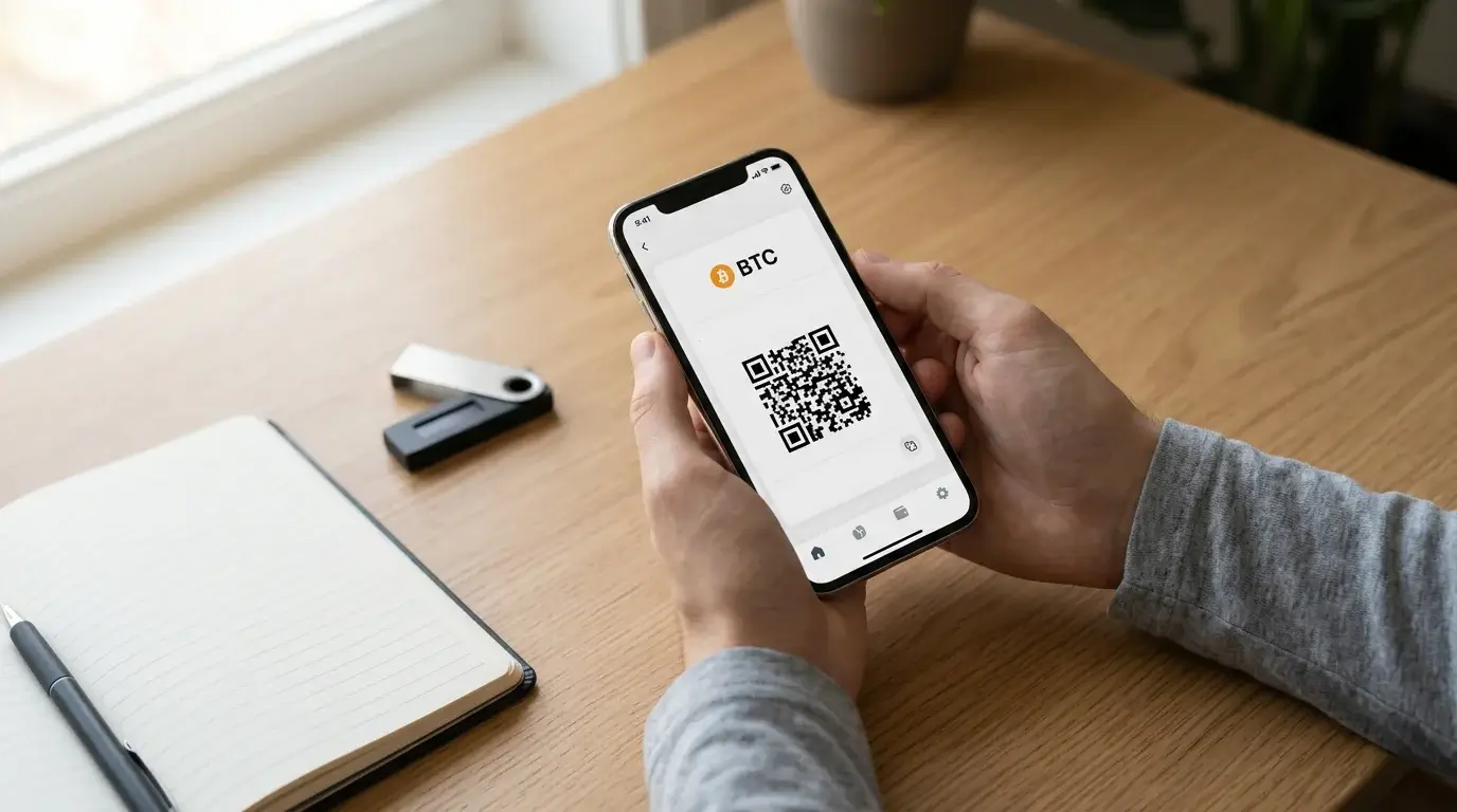 Kryptowallet til Bitcoin indbetaling på gambling-platform